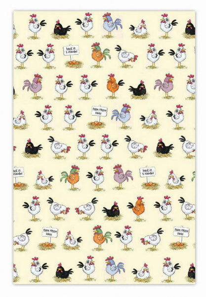 Chickens Cotton Tea Towel